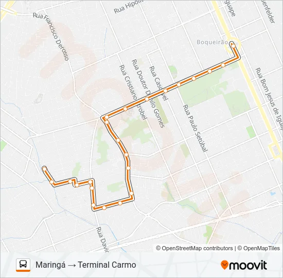 522 MARINGÁ Bus Line Map