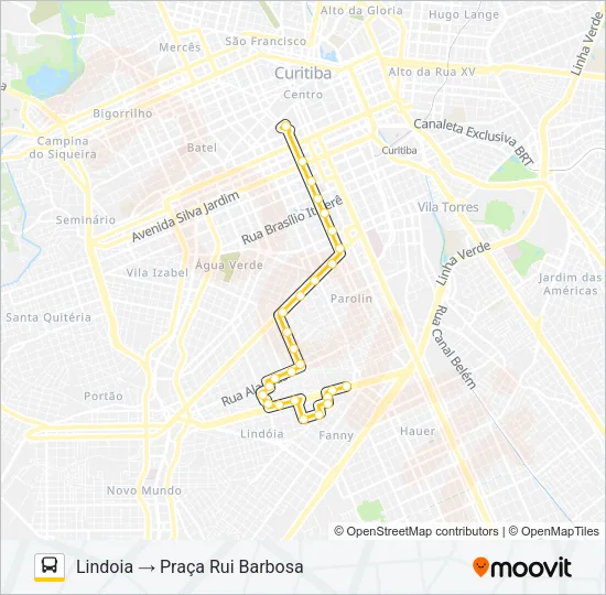 661 LINDOIA Bus Line Map