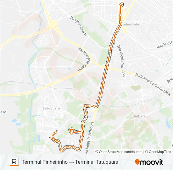 680 RURBANA Bus Line Map