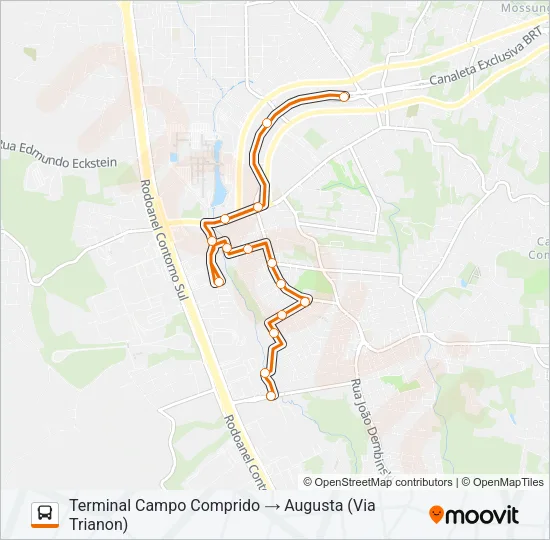 823 AUGUSTA Bus Line Map
