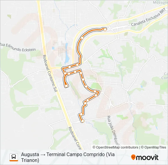 823 AUGUSTA Bus Line Map
