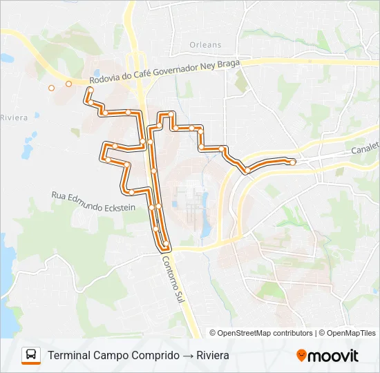 827 RIVIERA Bus Line Map