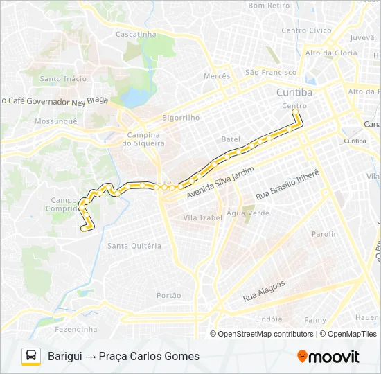 862 BARIGUI Bus Line Map