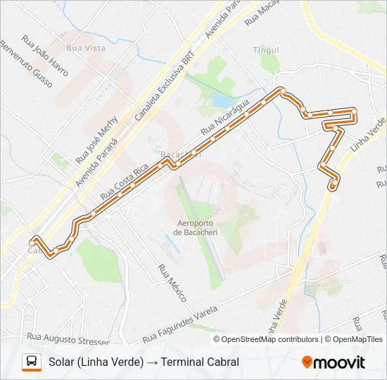 213 SÃO JOÃO Bus Line Map