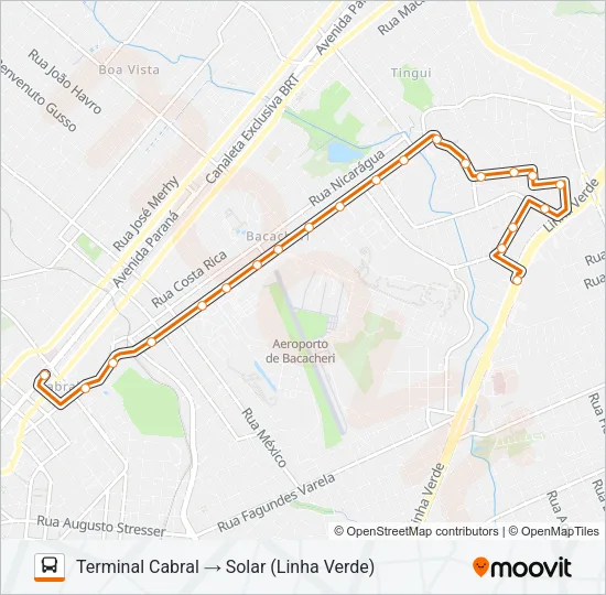 213 SÃO JOÃO Bus Line Map