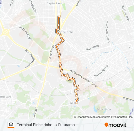 639 FUTURAMA Bus Line Map