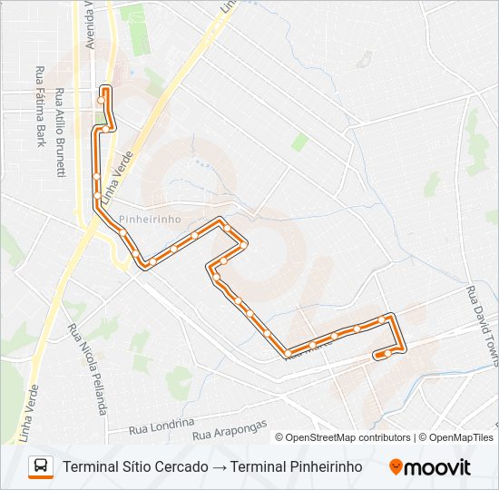 Mapa da linha 649 PIRINEUS de ônibus
