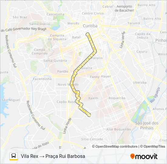 665 VILA REX Bus Line Map