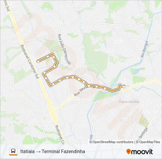 711 ITATIAIA Bus Line Map