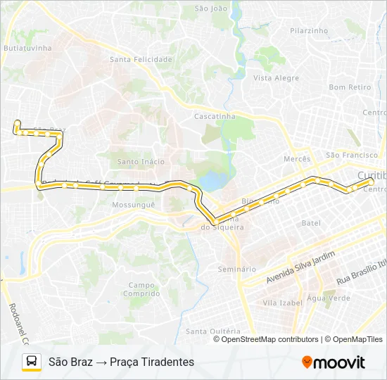 870 SÃO BRAZ Bus Line Map