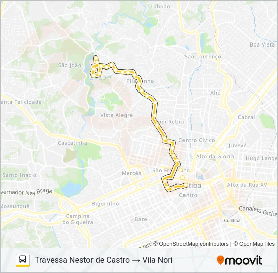 166 VILA NORI Bus Line Map