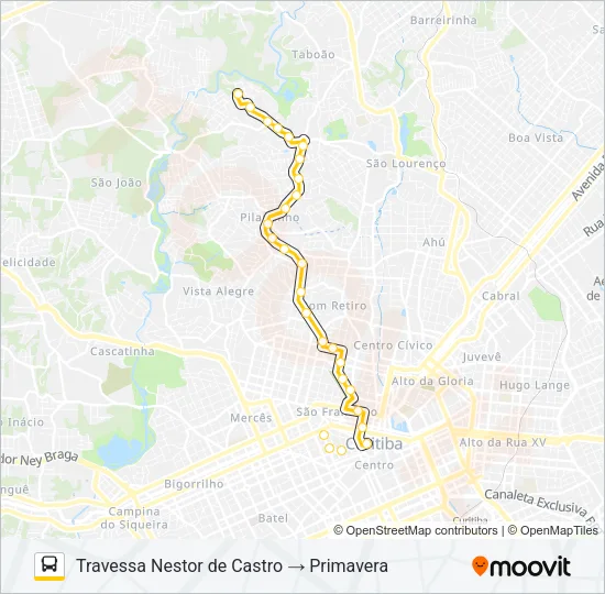 171 PRIMAVERA Bus Line Map