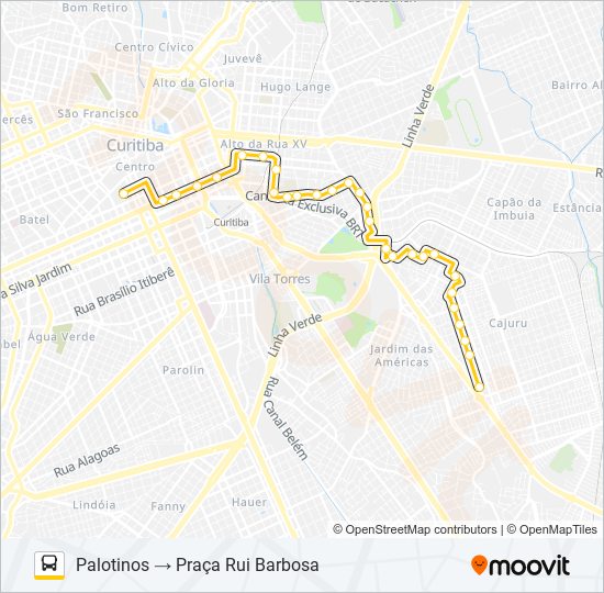 Mapa de 387 PALOTINOS de autobús