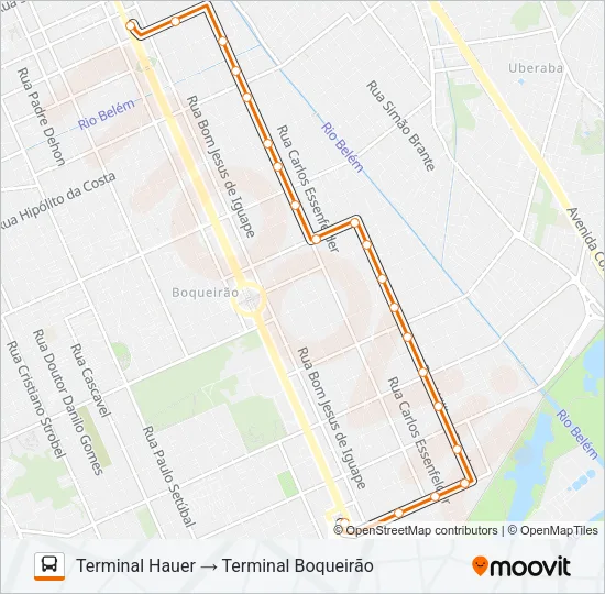 515 IGUAPE II Bus Line Map