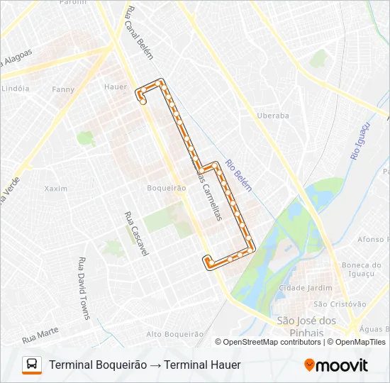 515 IGUAPE II Bus Line Map