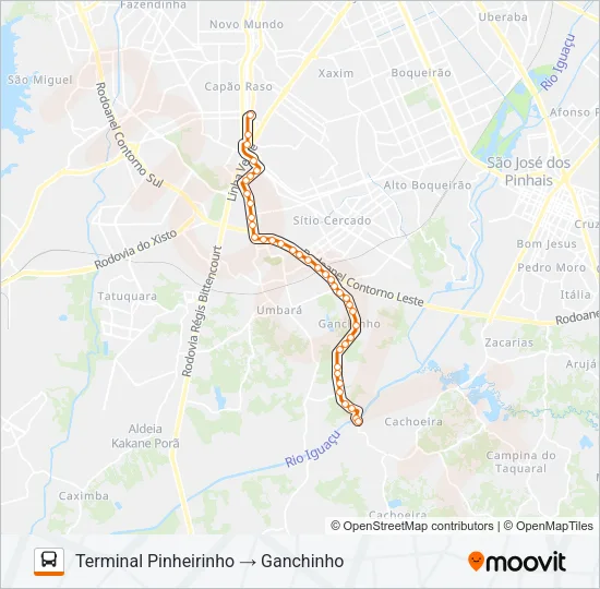 642 GANCHINHO Bus Line Map