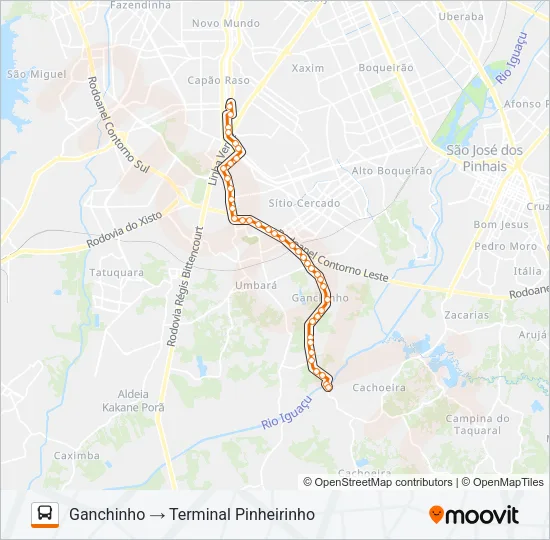 642 GANCHINHO Bus Line Map