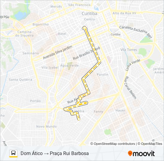 Mapa de 662 DOM ÁTICO de autobús