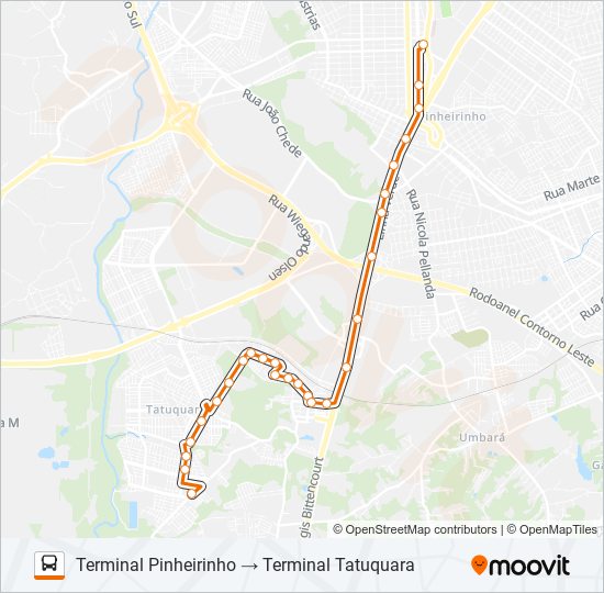 Mapa da linha 681 DALAGASSA de ônibus