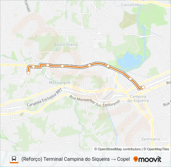 814 MOSSUNGUÊ Bus Line Map