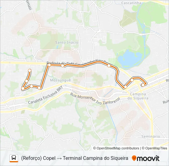 814 MOSSUNGUÊ Bus Line Map