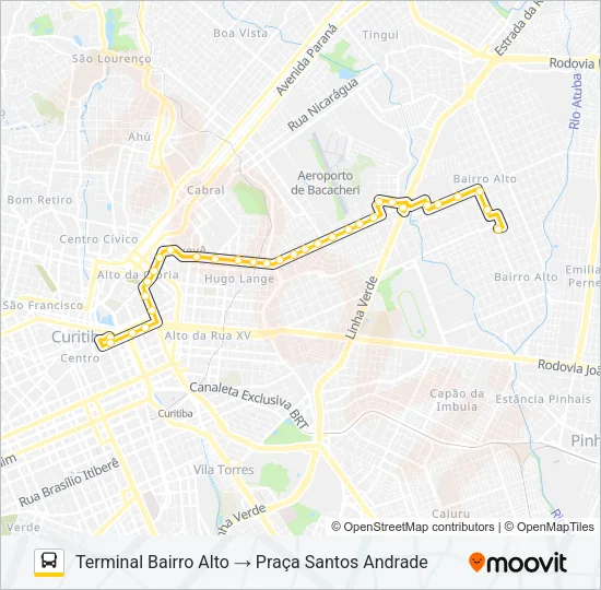 374 HUGO LANGE Bus Line Map