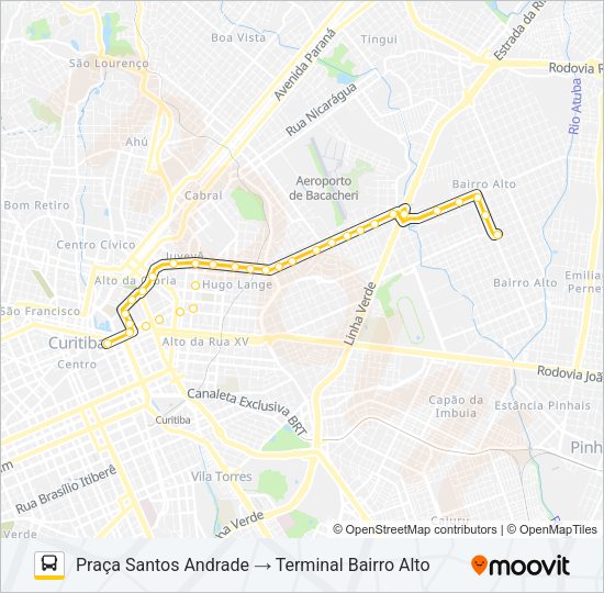 374 HUGO LANGE Bus Line Map