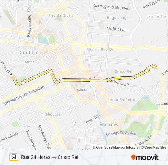 Mapa de 385 CRISTO REI de autobús