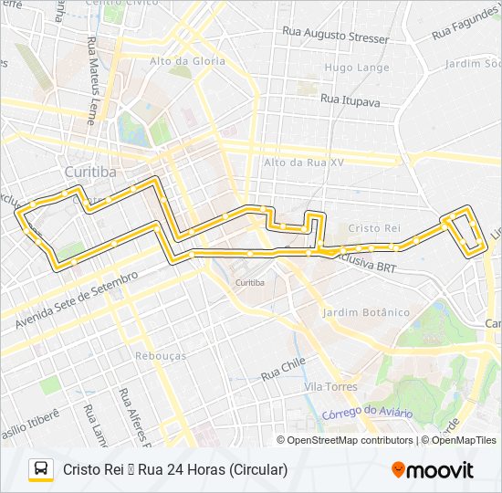 Mapa de 385 CRISTO REI de autobús