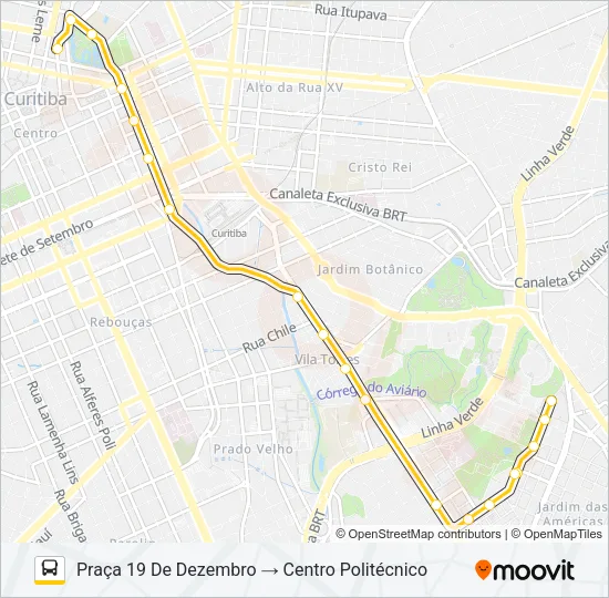 466 ESTUDANTES Bus Line Map
