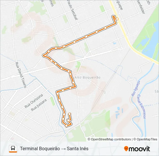 531 SANTA INÊS Bus Line Map