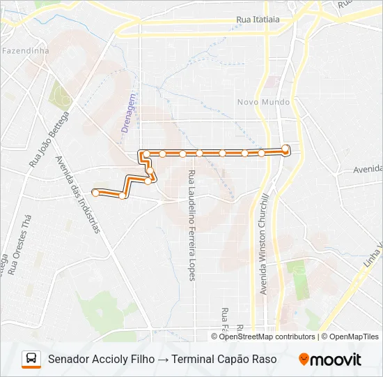 620 SANTA CRUZ Bus Line Map