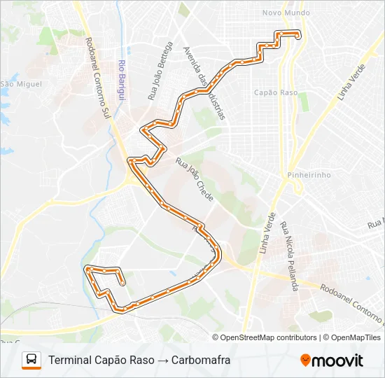 628 CARBOMAFRA Bus Line Map