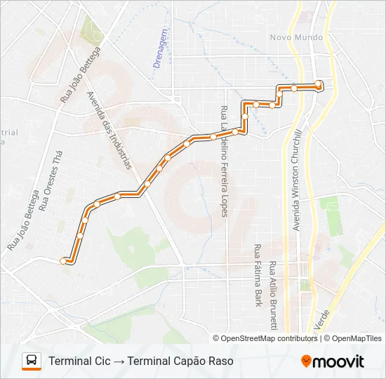 628 CARBOMAFRA Bus Line Map