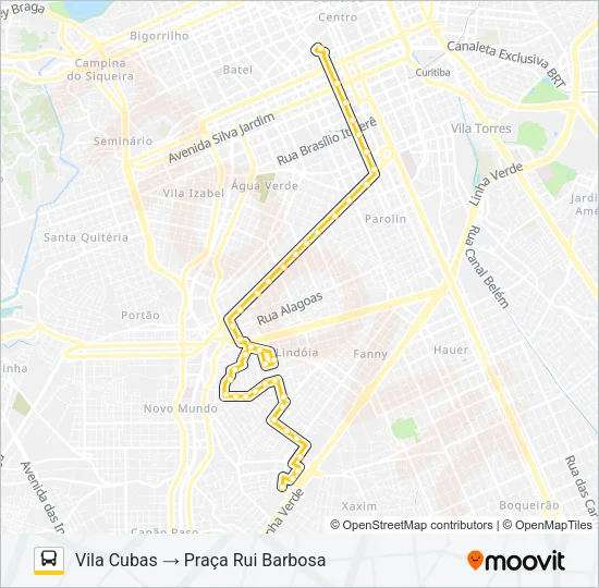 663 VILA CUBAS Bus Line Map