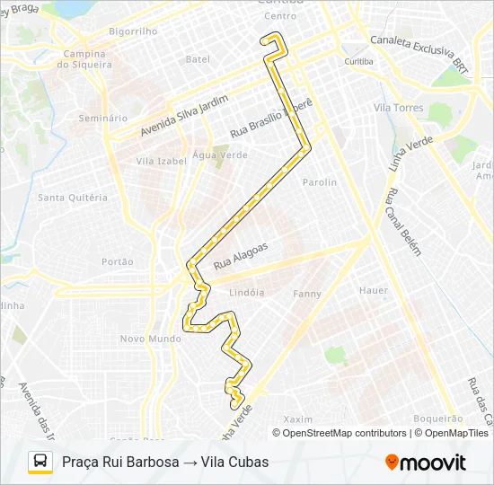 663 VILA CUBAS Bus Line Map