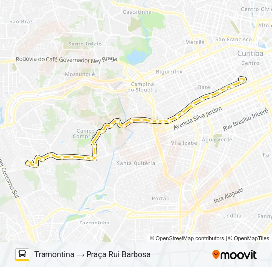 861 TRAMONTINA Bus Line Map