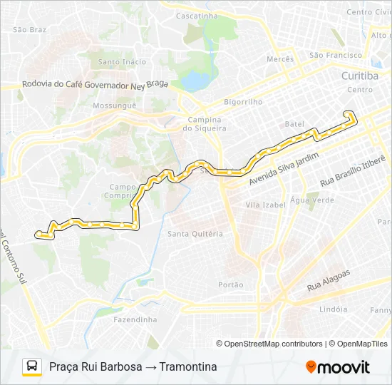 861 TRAMONTINA Bus Line Map