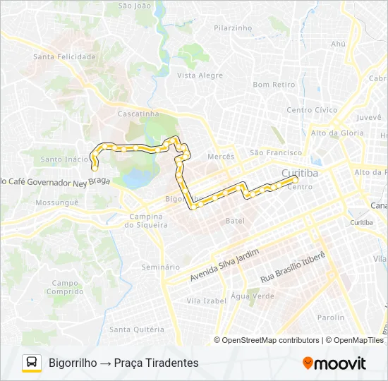 875 BIGORRILHO Bus Line Map
