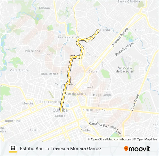 266 ESTRIBO AHÚ Bus Line Map