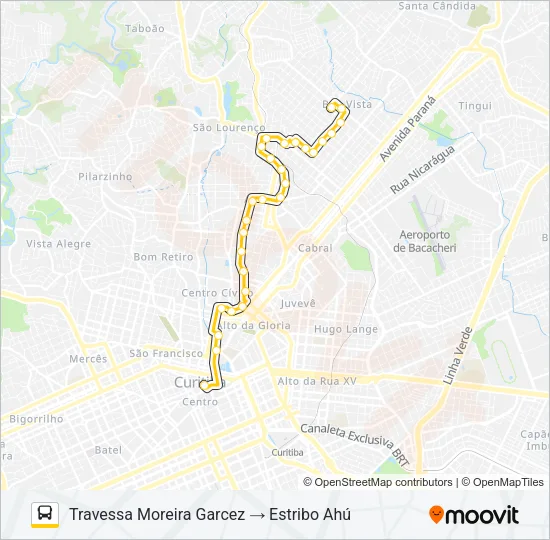 266 ESTRIBO AHÚ Bus Line Map