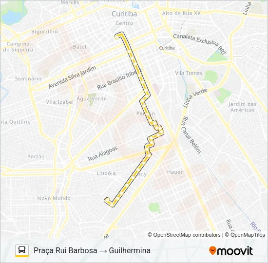 561 GUILHERMINA Bus Line Map
