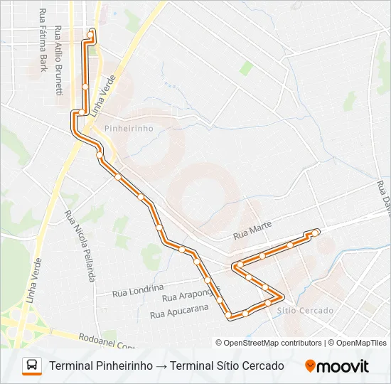637 SANTA JOANA Bus Line Map