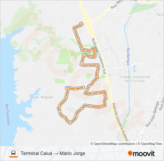 721 MÁRIO JORGE Bus Line Map