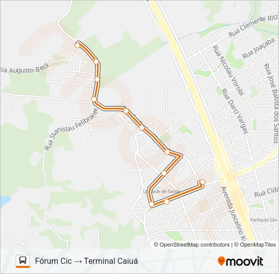721 MÁRIO JORGE Bus Line Map