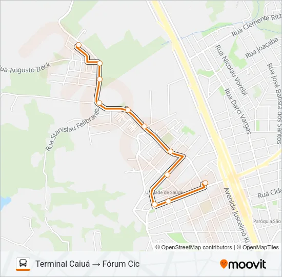 721 MÁRIO JORGE Bus Line Map