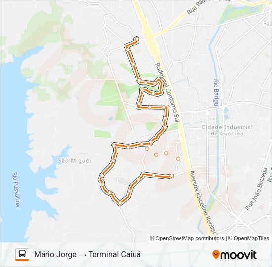 721 MÁRIO JORGE Bus Line Map