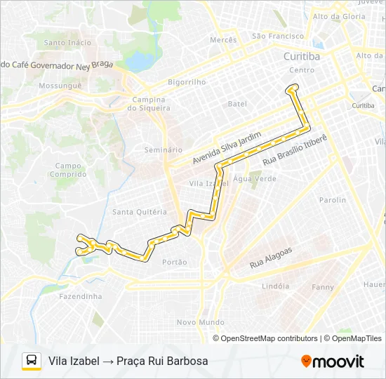 761 VILA IZABEL Bus Line Map