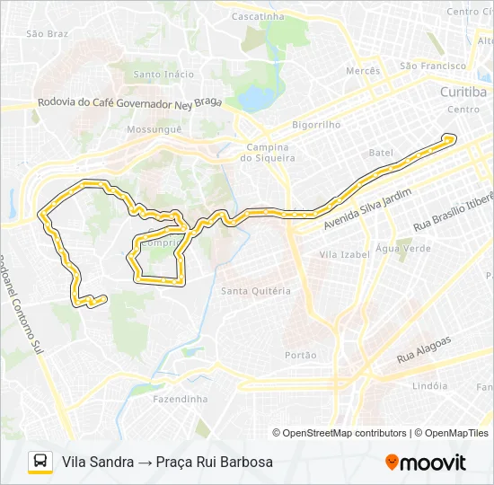 860 VILA SANDRA Bus Line Map