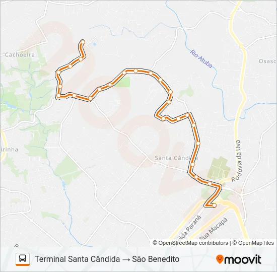 236 SÃO BENEDITO Bus Line Map